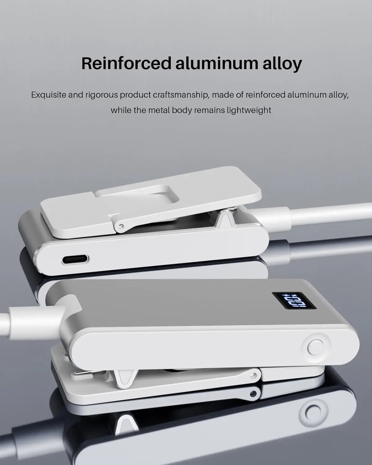 Aluminum Rechargeable Reading Light 3 colors 3 brightness Clip On Mini Book Light Small Read Night Lamp Study Reading Book Lamp Oasis Select