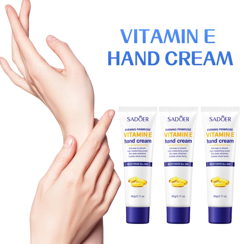 SADOER Vitamin E Hand Cream – Hyaluronic Acid & Niacinamide Hand Cream Oasis Select