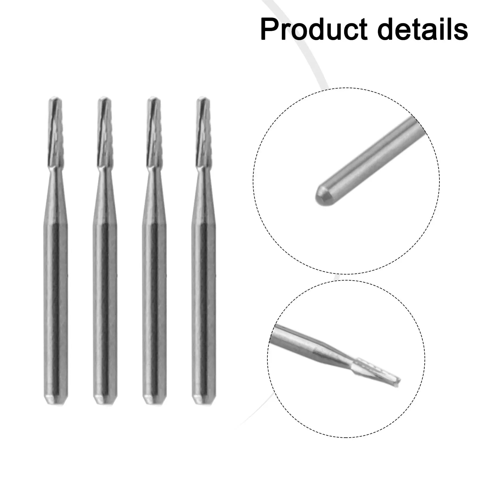 4PCS 1mm Automobile Windshield Repair Tool Car Glass Tapered Carbide Drill Bit Car Front Windshield Repair Tool Oasis Select