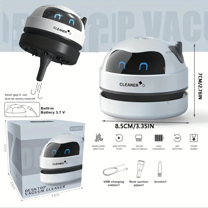 GUOHE Mini Handheld Desktop Vacuum Cleaner – USB Wireless