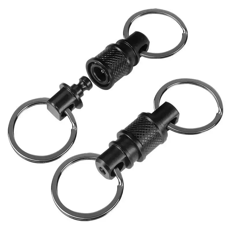 360° Quick-Release Swivel Keychain Clip – Aluminum Alloy