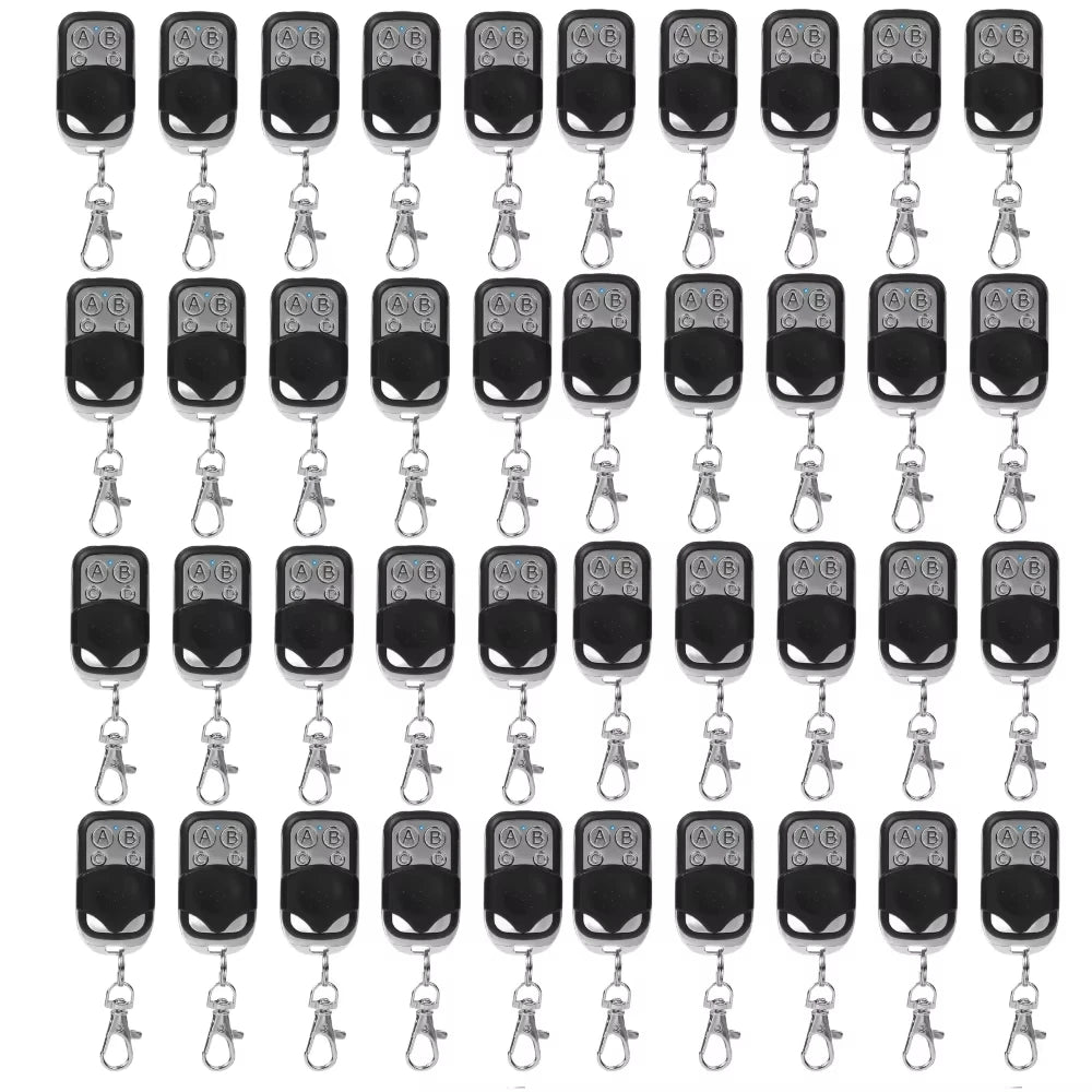 1-50pcs 433MHz Remote Control Universal Garage Remote 4 Buttons Duplicator Controller Replacement Wireless Car Keys for Garage Oasis Select 40pcs