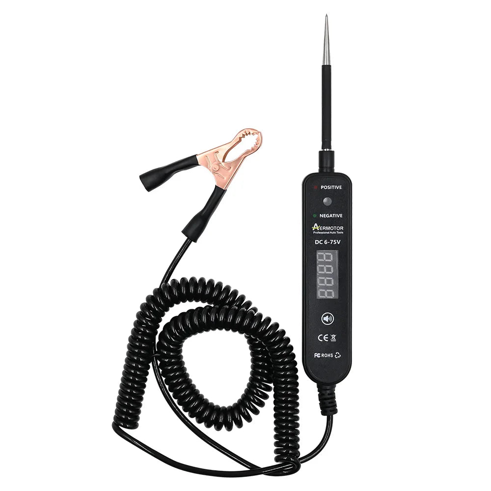 Aermotor EM289 Car Circuit Tester DC 6-75V LED Voltage Test Pen Automotive Circuit Tester Oasis Select Circuit tester 1
