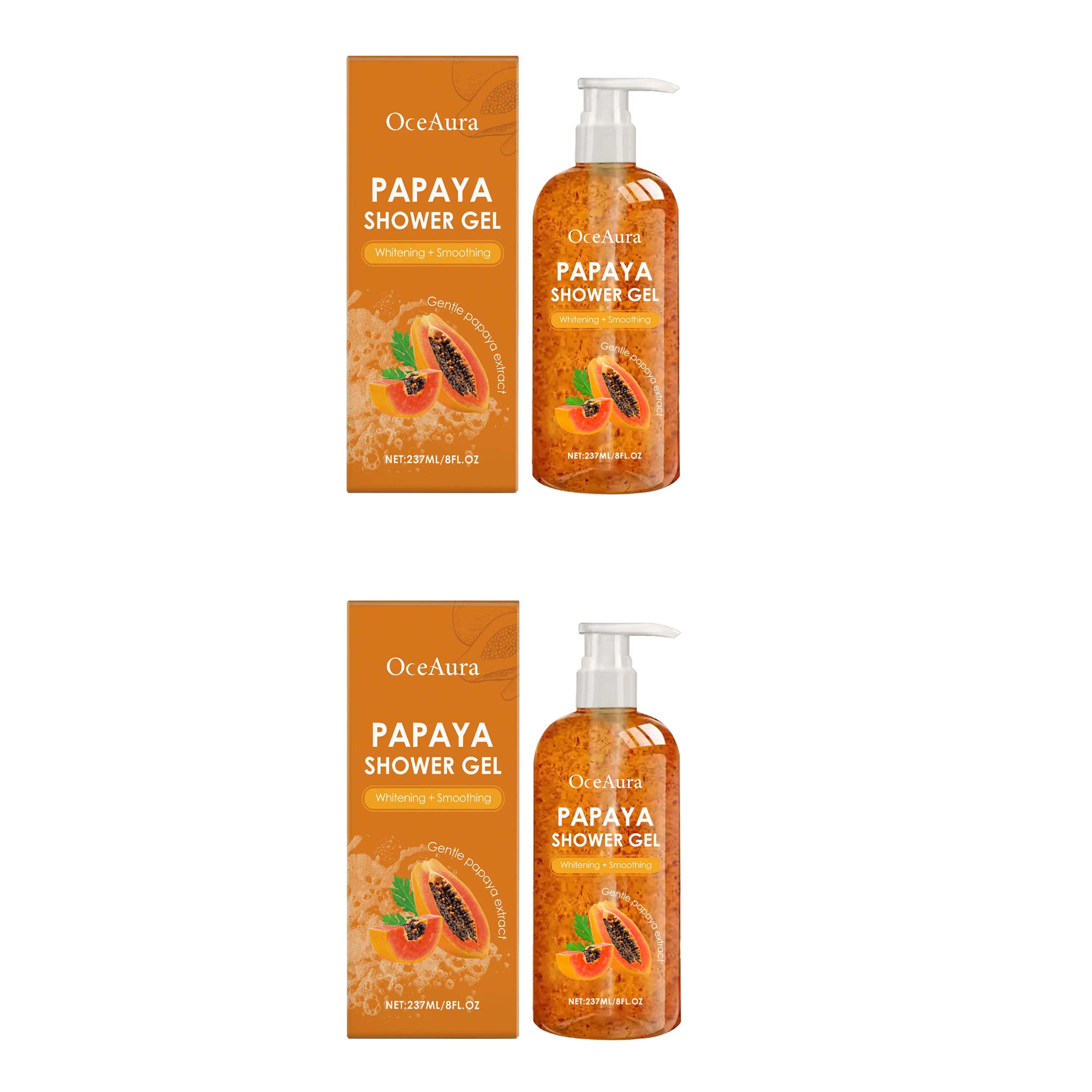 Beauty Skin Shower Gel Perfume Type, Refreshing, Oil-Control, Long-Lasting Fragrance, Moisturizing, Full-Body Body Wash Oasis Select 2pcs Whitening