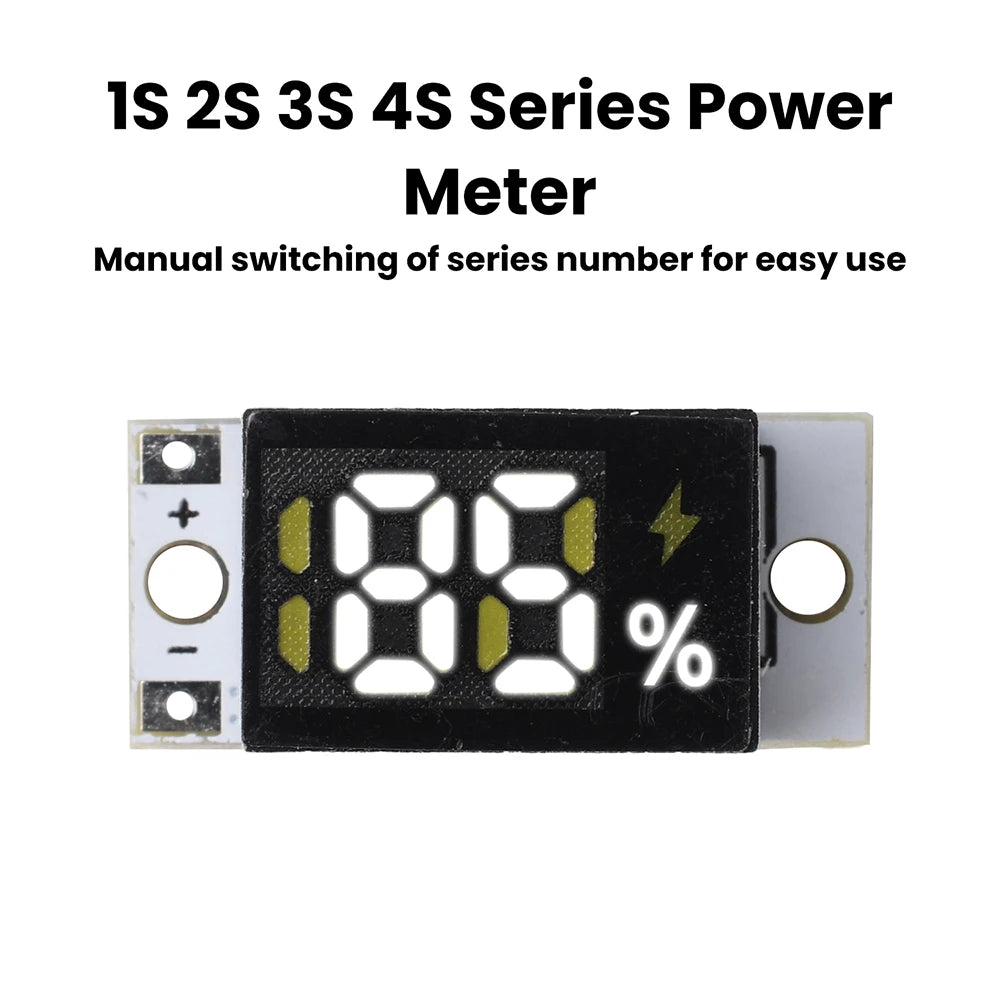 Mini Power Display Indicator 1S-4S Lithium Battery Capacity Tester Battery LED Digital Electricity Display Module Oasis Select