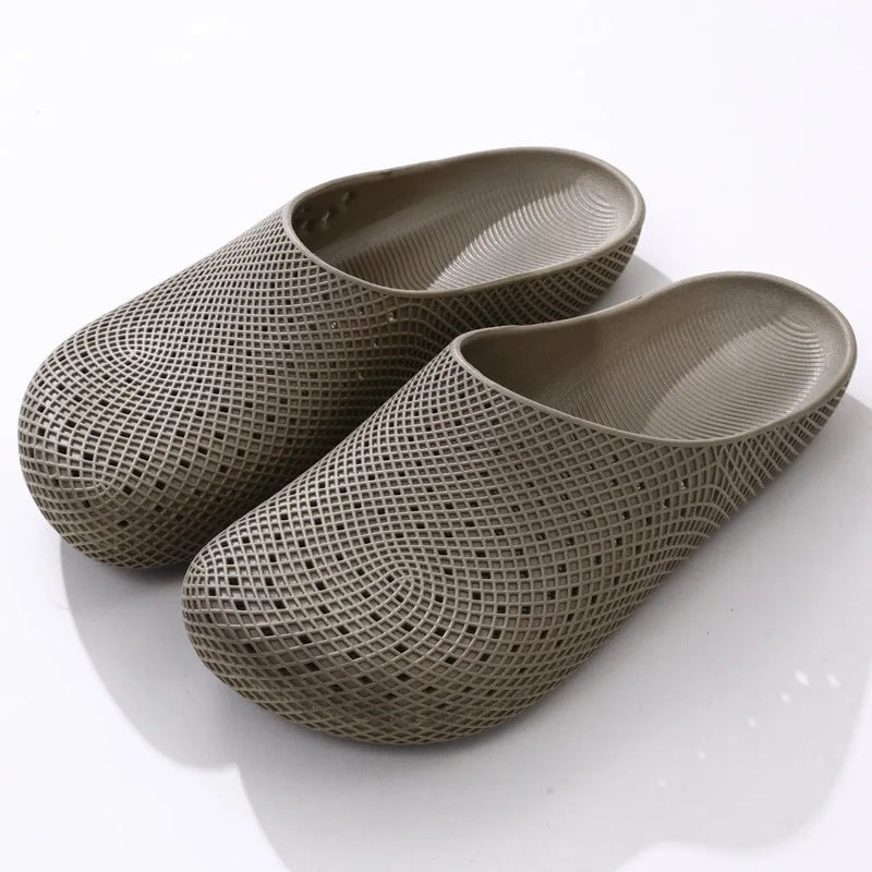 Breathable Clog Work Shoes for Men Summer Slip on Anti Slip Kitchen Safety Shoes Lightweight Indoor Outdoor Garden Clogs Oasis Select 44-45 Brown