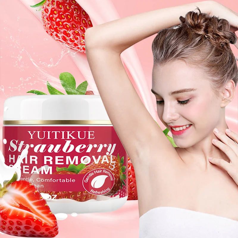 YUITIKUE Strawberry Hair Removal Cream – Sensitive Skin 60g