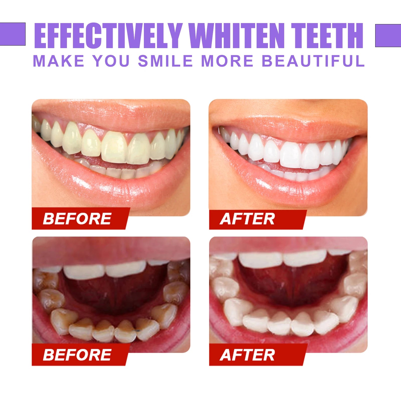 V34 Purple Toothpaste - Brightens Teeth, Whitens Oral Cavity, Cleans Stains, and Provides Oral Care Oasis Select