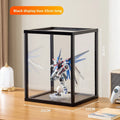 Figure Cabinet Wine Cabinet Toy Storage Rack Display Cabinet Household Sub-dustproof Transparent Cabinet Lego Display Cabinet Oasis Select Black Small