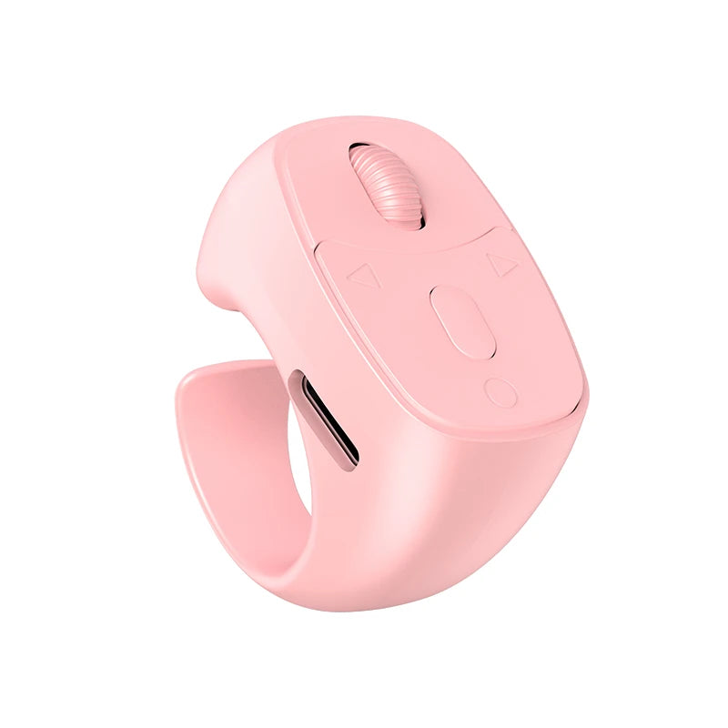 Bluetooth 5.3 Fingertip Scroll Ring – Selfie & Video Remote