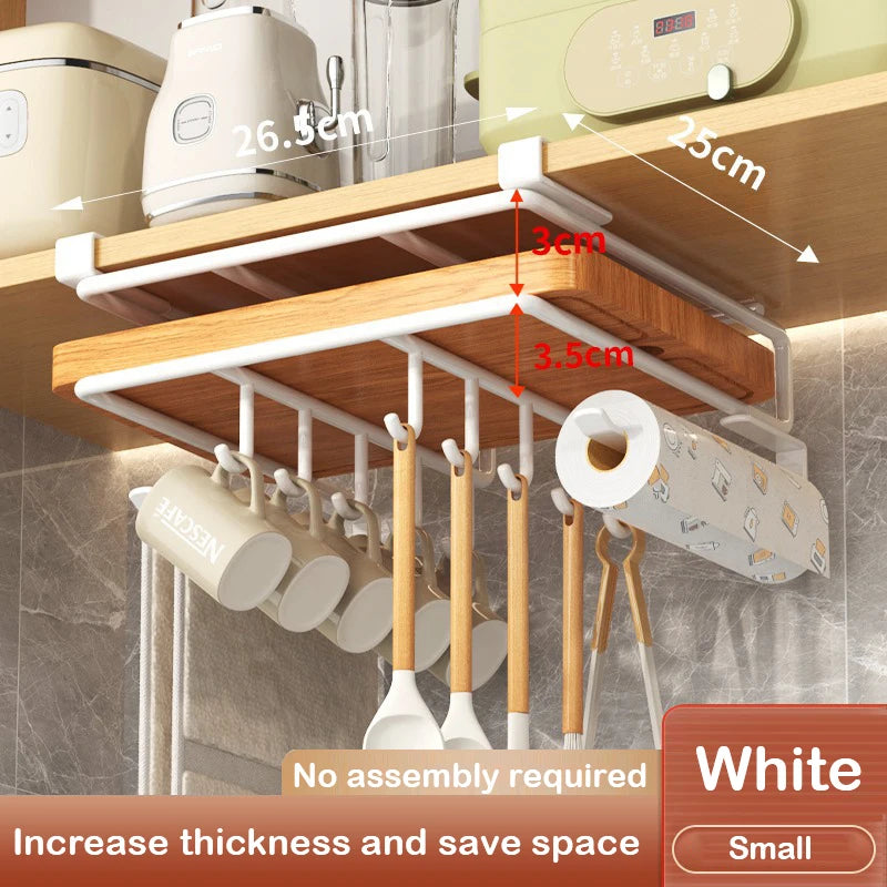 Kitchen Under Cabinet Basket Storage Shelf Cutting Board Rack Kitchen Closet Rack Under Desk Cabinet Office Bathroom Organizers Oasis Select 22