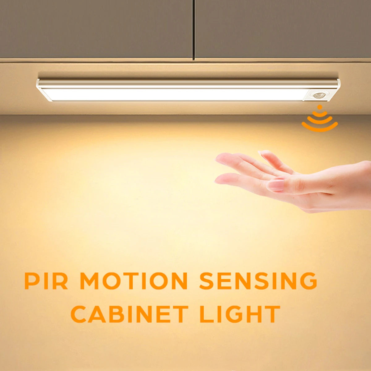 USB Rechargeable Wardrobe Cabinet Light Tube LED Human Body Sensor Light Bar Smart Magnetic Absorption Self-adhesive Night Lamp Oasis Select