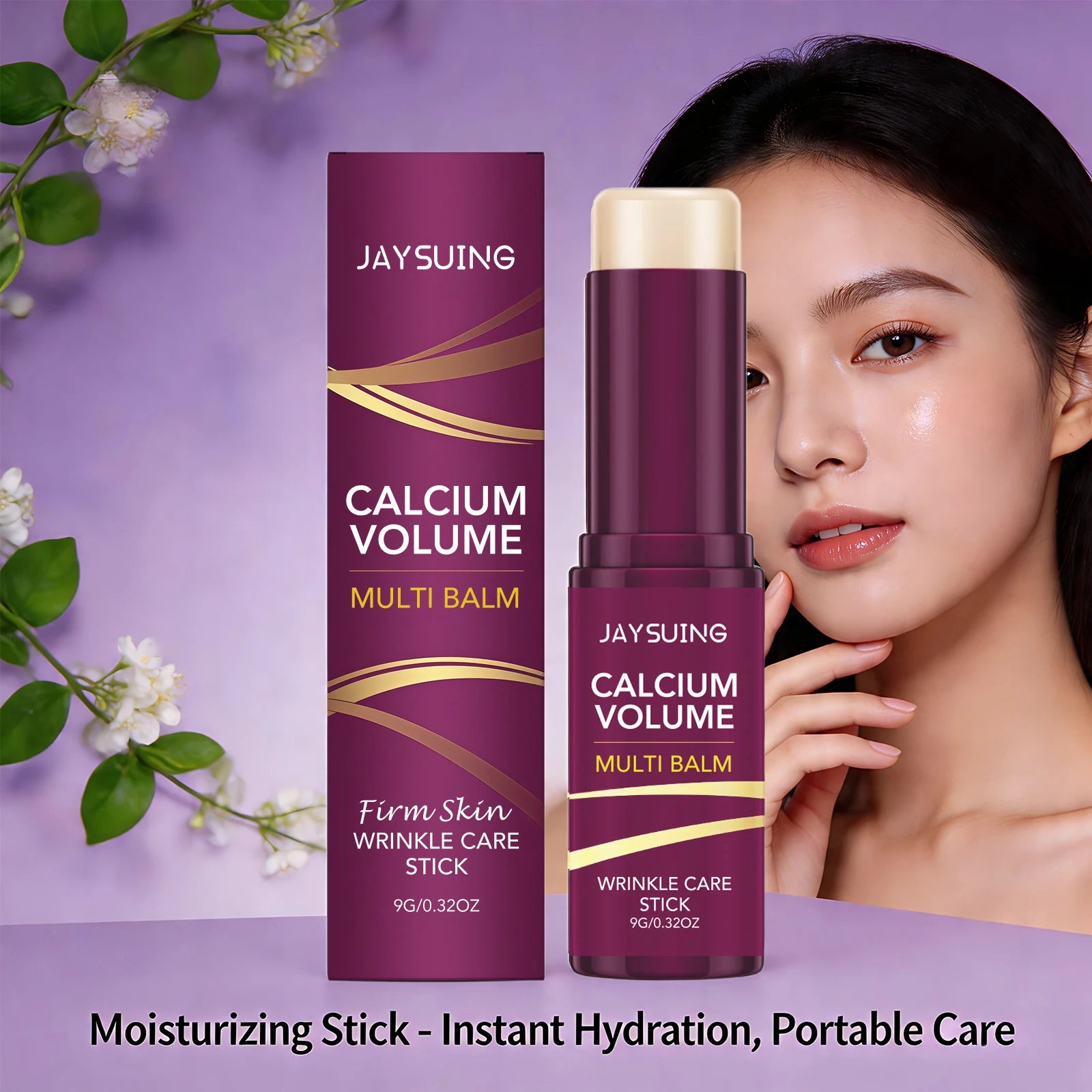 Calcium Volume Multi Balm Stick Hydrating, Moisturizing & Nourishing for Face Fade Fine Lines Infused Pre-Makeup Face Skincare Oasis Select