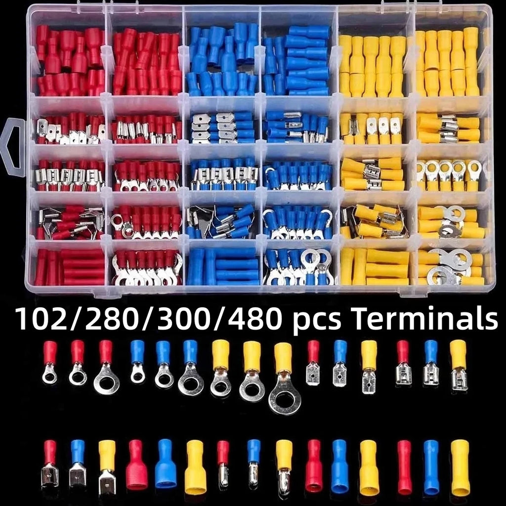 Electrical Terminal Kit – Spade, Ring, Fork & Butt Connectors Crimp Terminal Kit Oasis Select