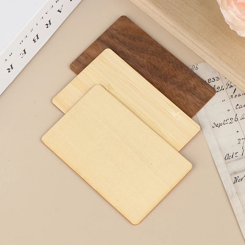 Wooden Blank NFC Card 13.56MHZ RFID Tag 504Bytes 215Ntag Chip Membership Contactless Social Recognition Lasercard Oasis Select