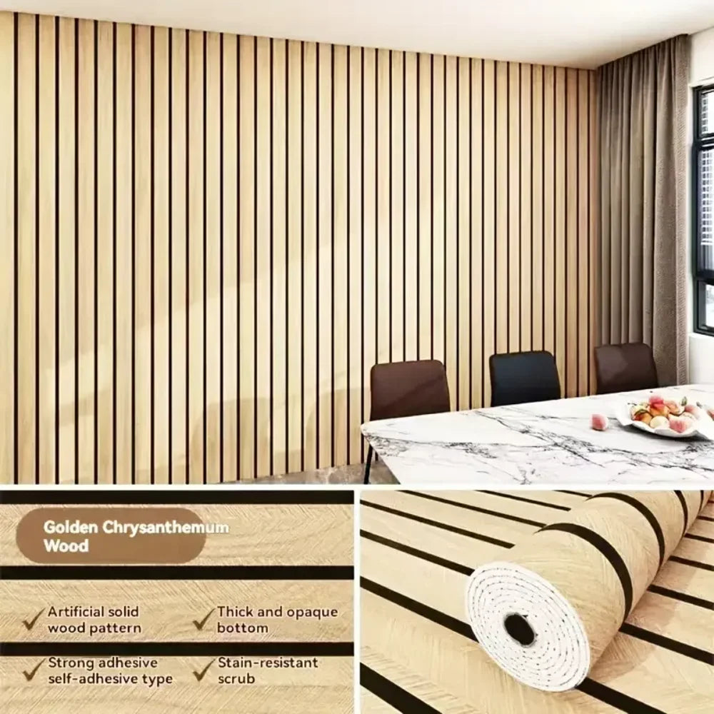 Thick Brown Grid Peel and Stick Wallpaper Faux Plaid Design Waterproof and Moisture-Proof Ideal for Walls Ceilings Home Decor Oasis Select 3mx40cm Light Brown