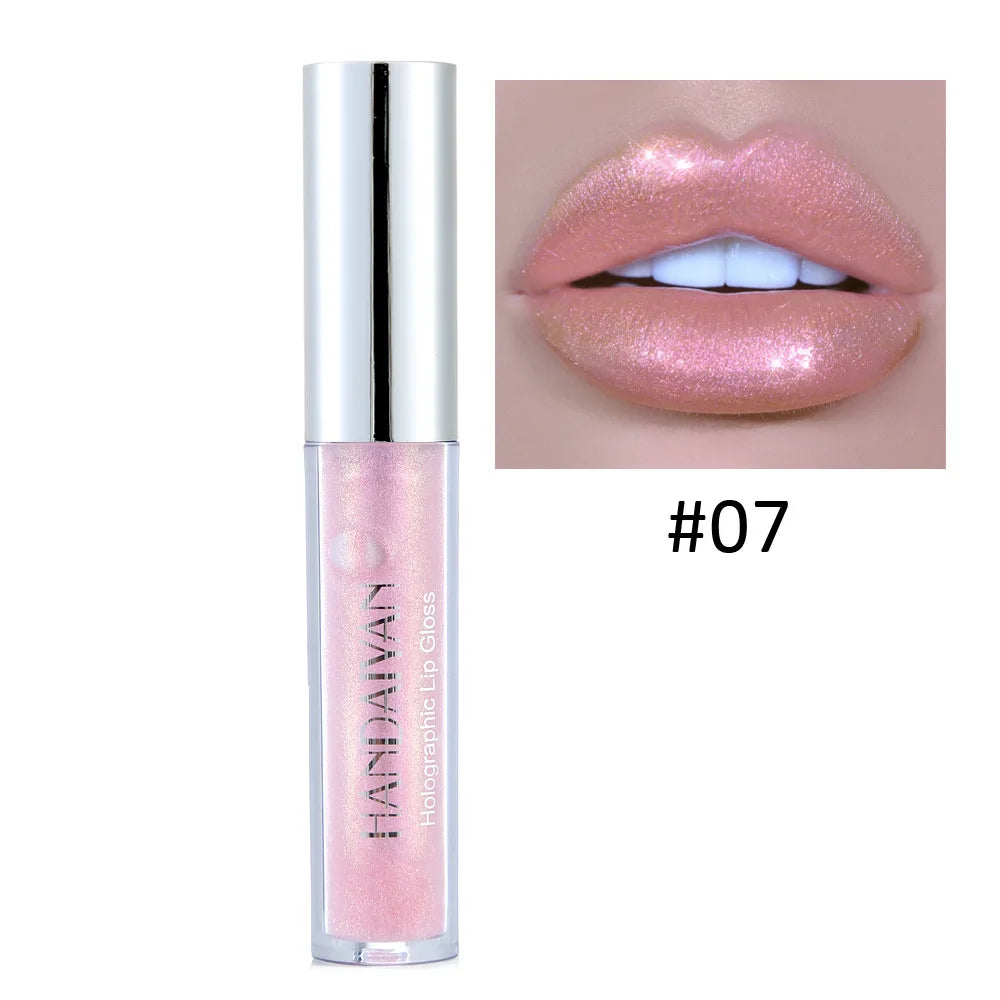 Handaiyan Glitter Lip Gloss – Waterproof Shimmer 6 Shades