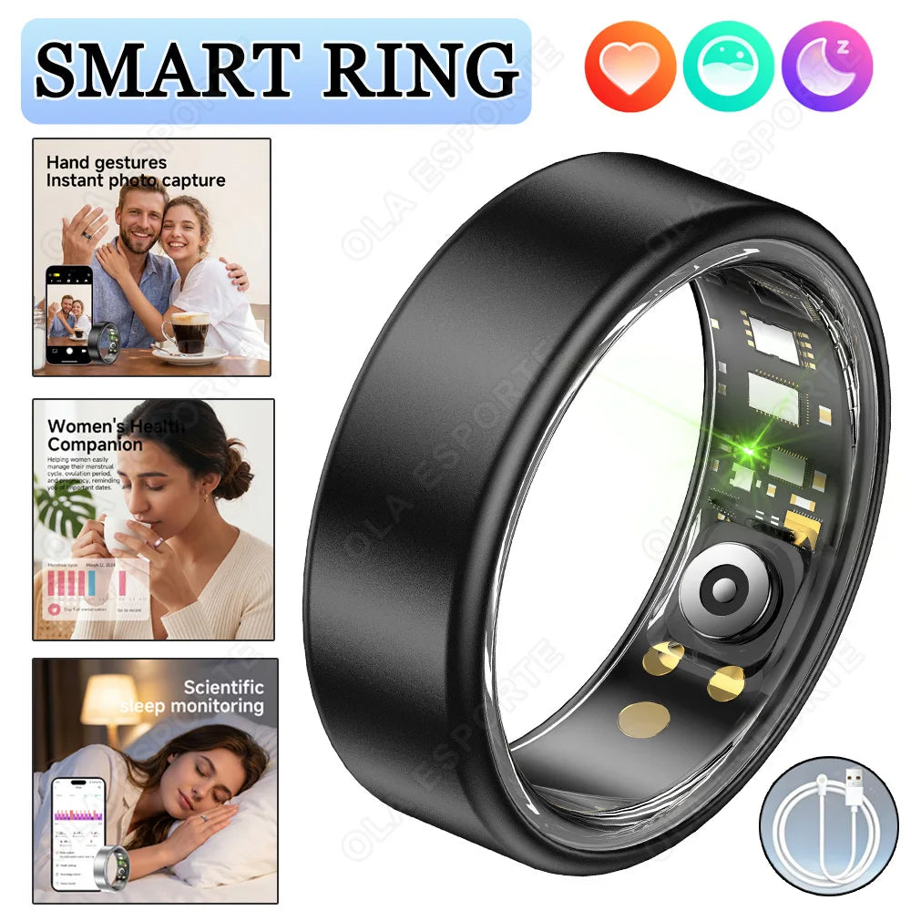 Smart Ring Heart Rate SpO₂ Sleep Tracker | IP68 Unisex