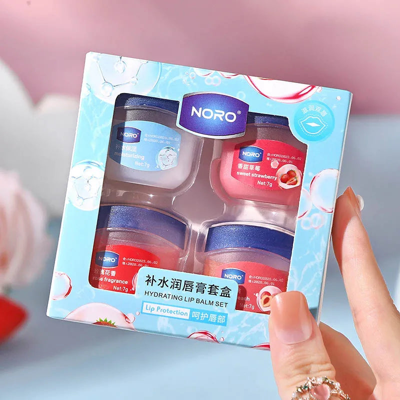 Moisturizing Lip Balm Set – Hydrating Lip Mask Kit 4/6/8 Pcs Lip Balm Kit Oasis Select 4Pcs