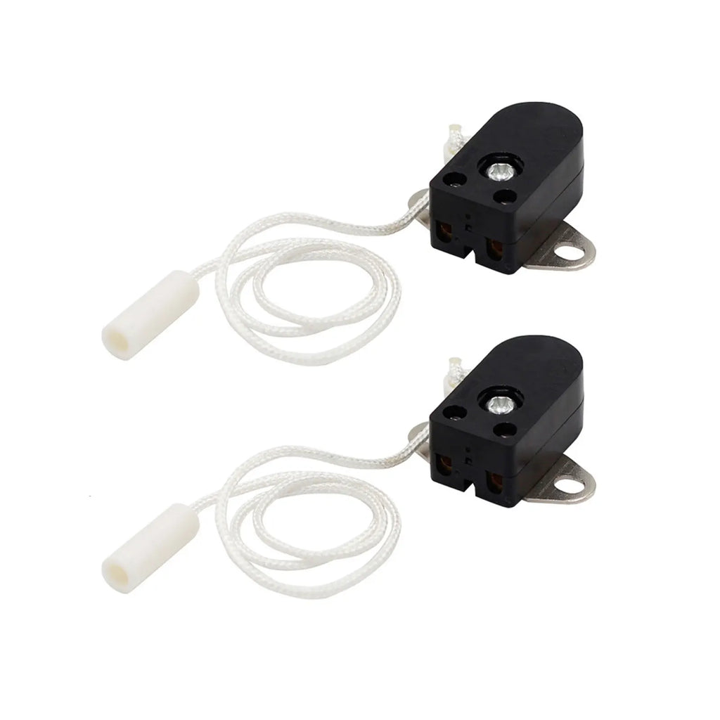 1/2pcs Pull Cord Switch Wall Light Switch With Cord Rotating Pull Cord Switch For Table Lamps Floor-Lamps Ceiling Lamp Switch Oasis Select A-2PCS