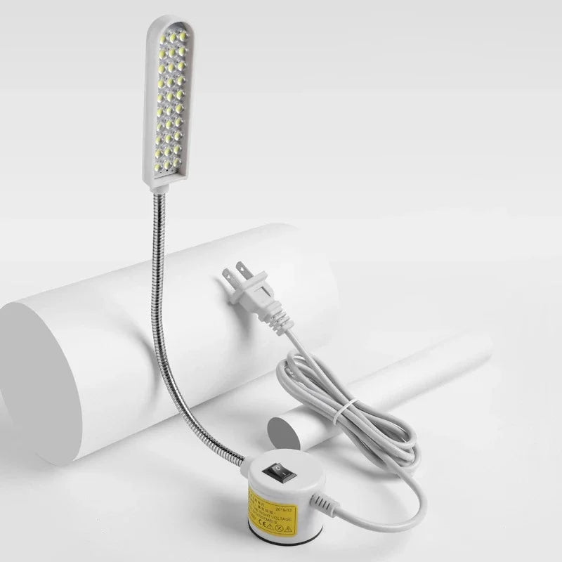 LED Sewing Machine Lamp 360 Flexible Adjustable Gooseneck Work Lamps Industrial Lights with Magnetic Base for Workbench New 2024 Oasis Select