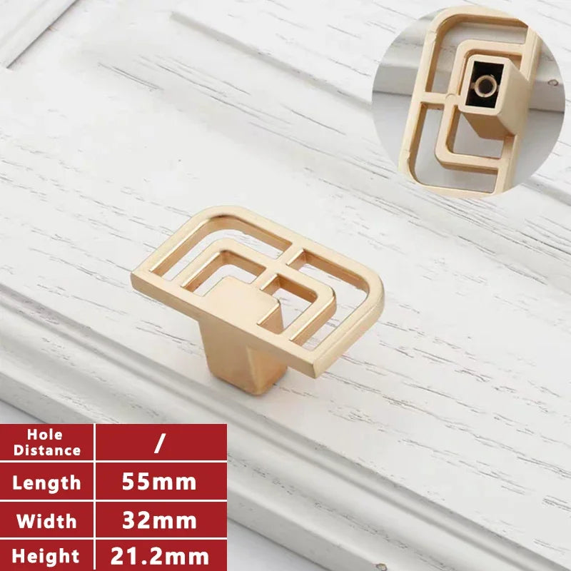 Classical Kitchen Cabinet Storage Handles Solid Dressers Brass Gold Vintage Cabinet Door knobs Furniture Drawer Pulls Hardwa Oasis Select Gold Single Hole