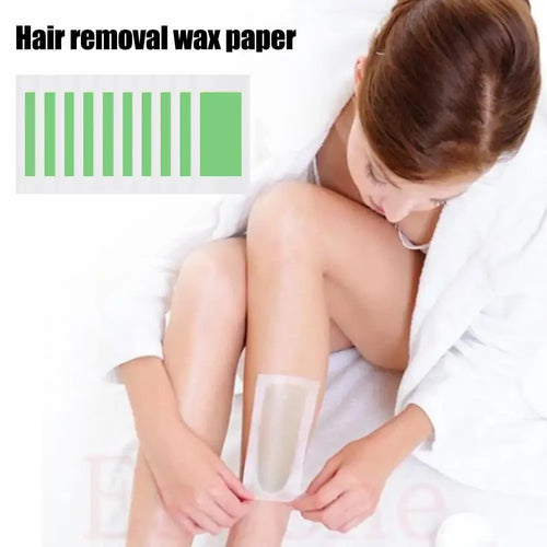 10 Sheets Hair Removal Wax Strips Painless Armpit Lips Leg Body Hair Remove Stickers Eyebrow Face Wax Paper Pad for All Ski E0T0 Oasis Select