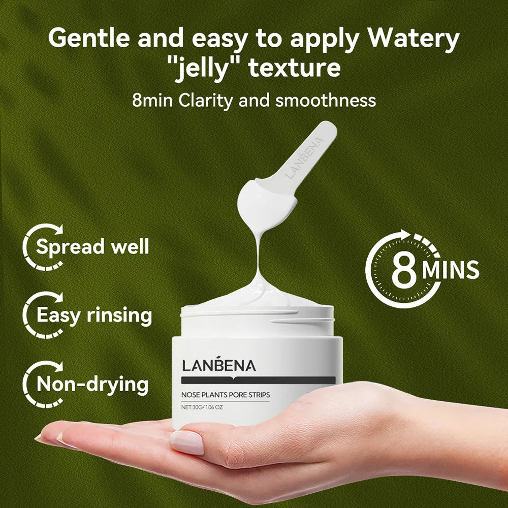 LANBENA Blackhead Remover Nose Mask Peeling Deep Cleansing Face Mask Oil Control Skin Care (60 Stickers) Oasis Select