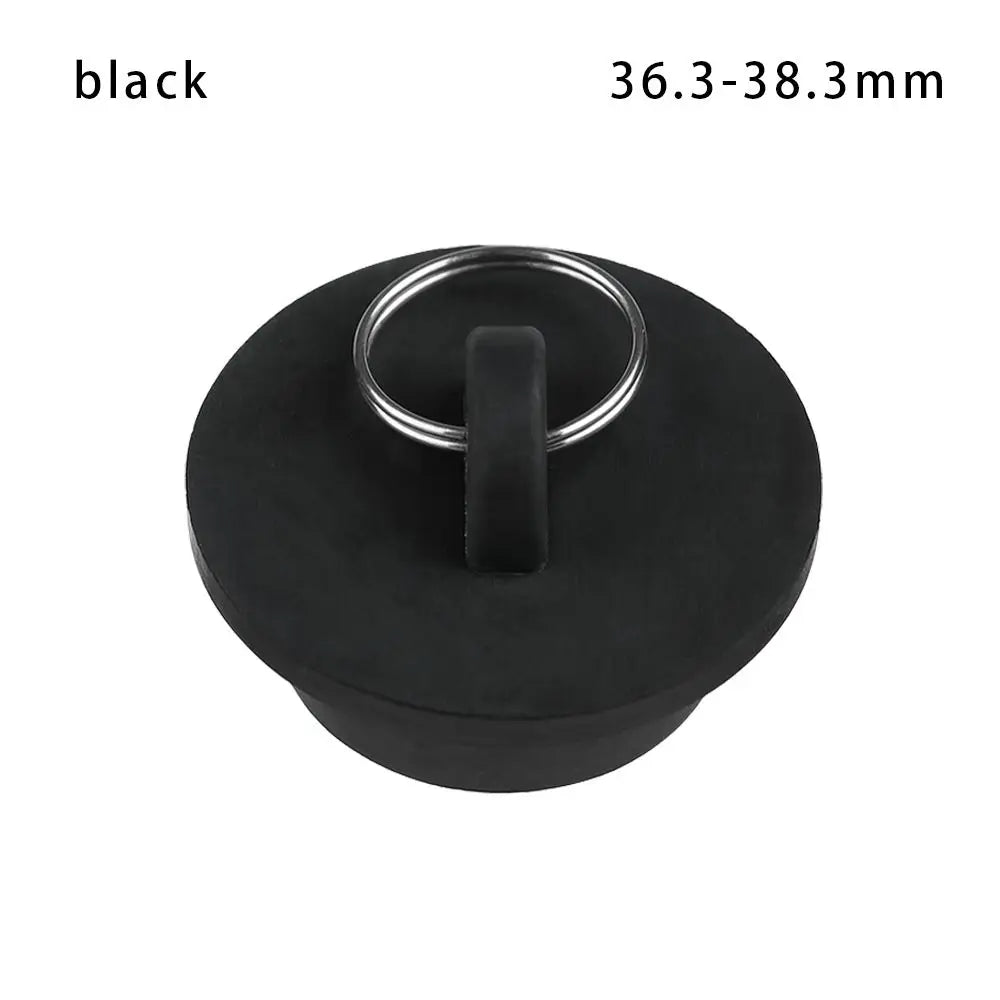 Kitchen Bath Rubber Sink Plug Floor Drain Plug Sink Bathtub Drainage Stopper Laundry Leakage-proof Plug Bathroom Supplies Oasis Select 36.3-38.3mm black