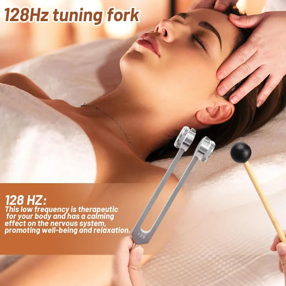 128HZ Tuning Fork for DNA Repair Healing Nervous System Testing Tuning Fork Health Care Keep Body,Mind And Spirit In Perfect Har Oasis Select