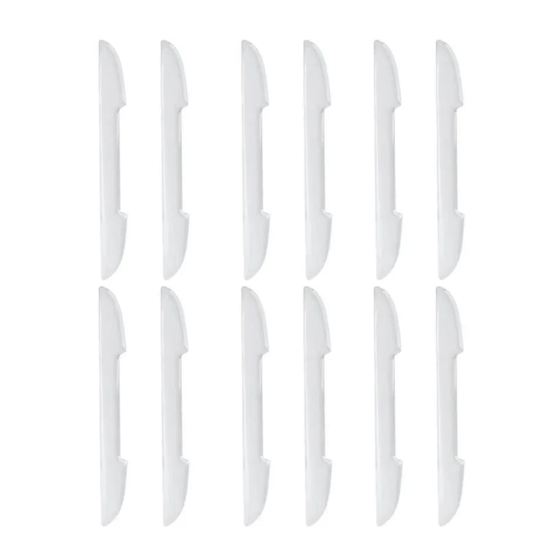2/8/12pcs Transparent Anti-Collision Protector Bar Strips Side Edge Protection Guards Rear View Mirror Cover Protection Stickers Oasis Select 12pcs