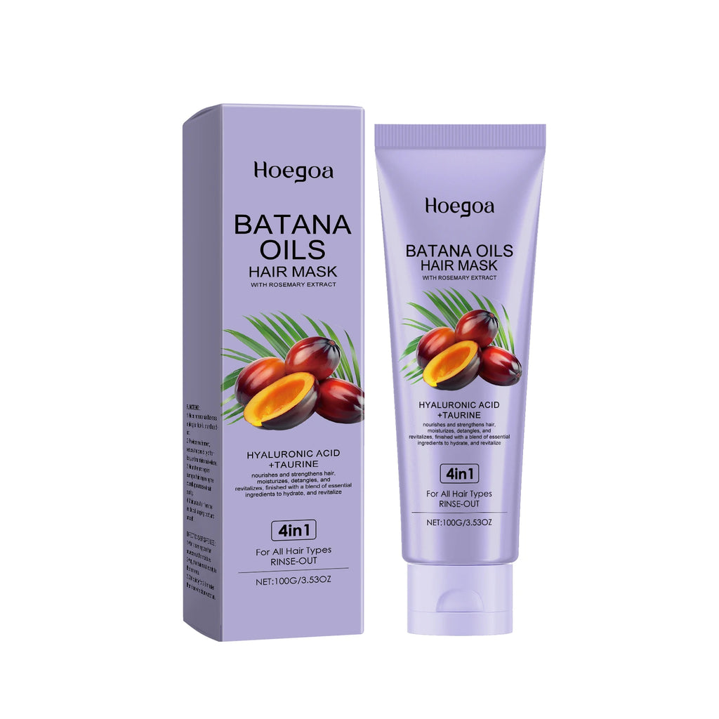 Batana Oil Hair Mask Straightening Hair Anti Loss Deep Nourish Smoothing Repair Damaged Split Hair Growth Dense Hair Conditioner Oasis Select 100g Boxed