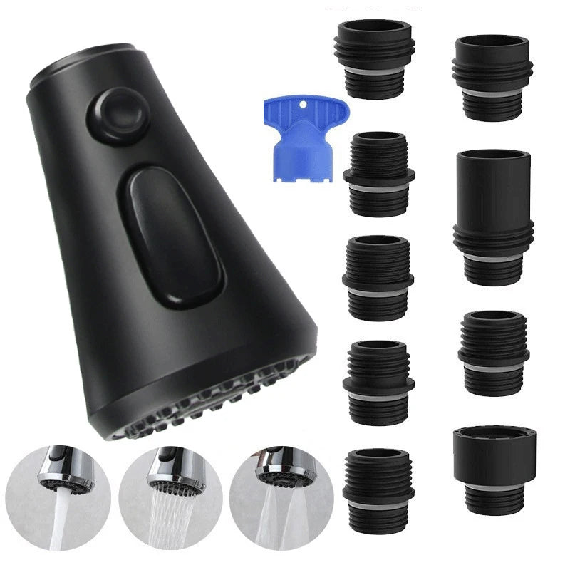 Kitchen Faucet Head Replacement Faucet Sprayer 9 Nozzles Sprayer Water Saving Shower Bathroom Basin Sink Tap Replacement Oasis Select