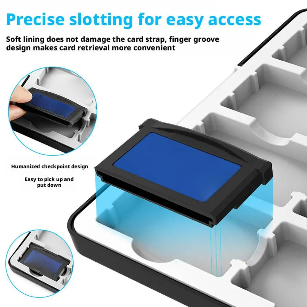 16-in-1 GBA Game Card Case – Magnetic Waterproof Storage