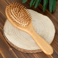 Professional Hair Brush & Wooden Comb – Boar Bristle & Bamboo Hair Brush & Comb Oasis Select 477-7