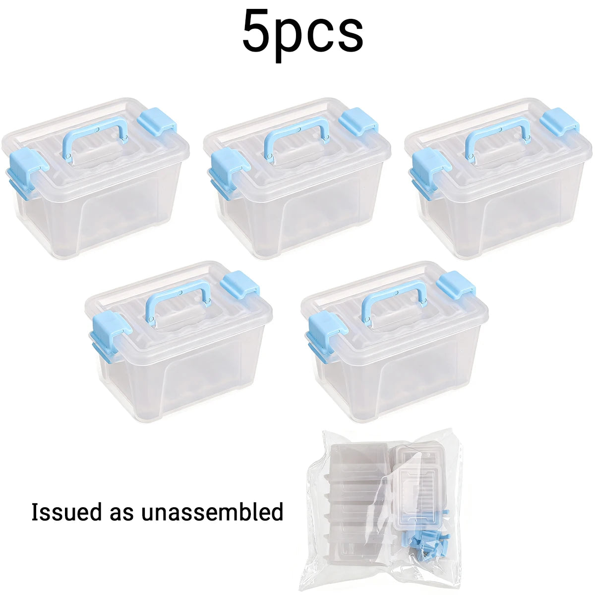 5/10 PCS Mini Storage Boxes Dollhouse Miniature Container Warehouse Scene DIY Photography Props Home Decor Organization New 2026 Oasis Select 5Pcs blue