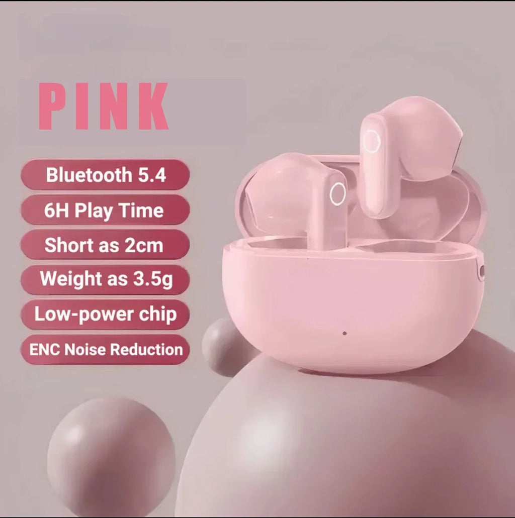 TWS Mini Comfortable Noise-cancelling True Wireless Bluetooth Headphones With High Sound Quality Bluetooth 5.3 Earphones Oasis Select pink