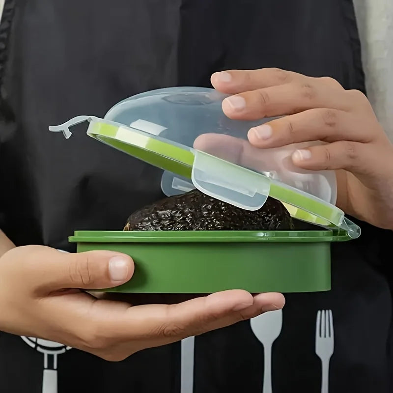 Reusable Avocado Keeper Storage Container - Plastic Flip Top Fresh Pod for Avocado Kitchen Storage Box Kitchen Accessories Oasis Select
