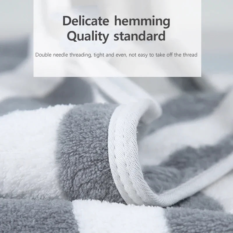 Striped Towel Set – Soft Quick-Dry Bath & Hand Towels Bath Towel Set Oasis Select