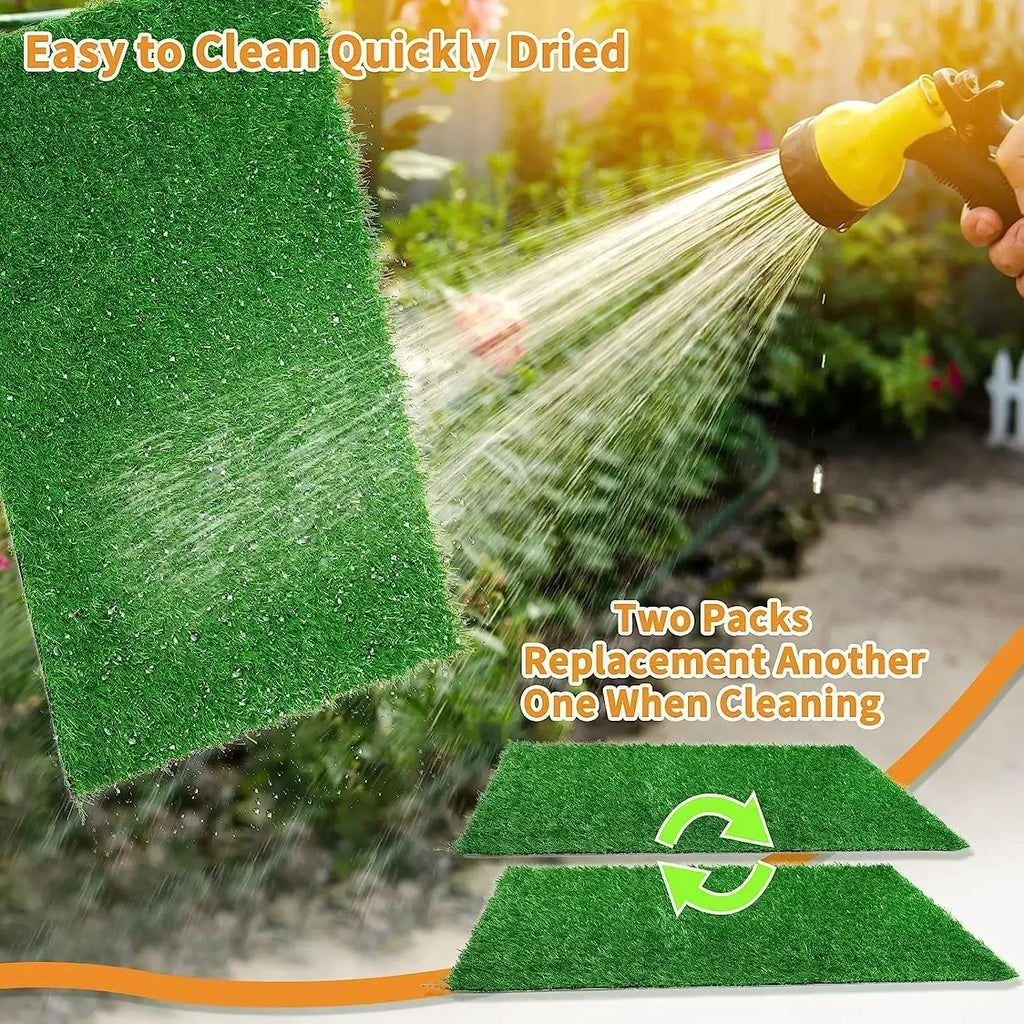 Artificial Turf Dog Potty Training Mat Reusable Grass Rug Replacement Turf Outdoor Lawn Mat Easy To Clean for Balcony Garden Oasis Select