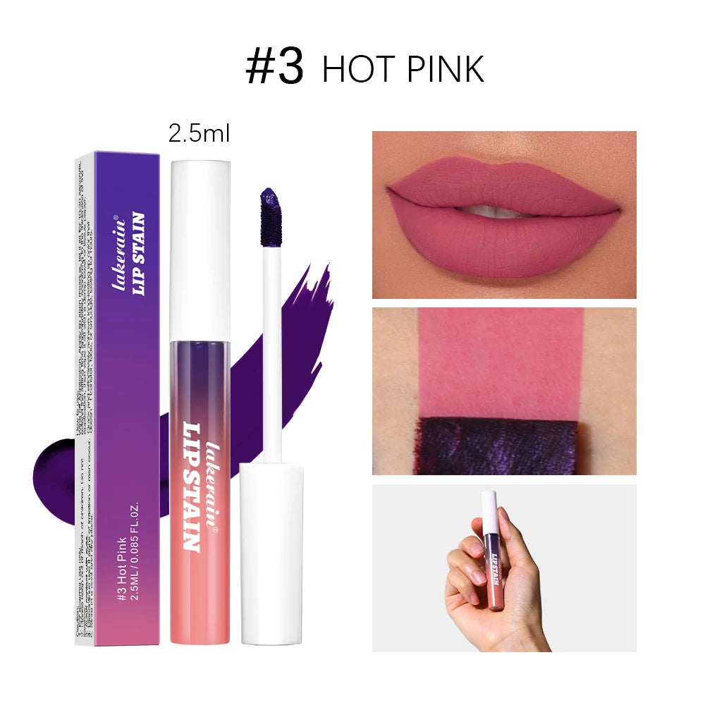 Peel-off Lip Gloss Long-lasting Glossy Waterproof Lip Tint Smooth Non-sticky Sumdge Proof Natural Lip Glosses Woman Makeup Oasis Select 3 Hot Pink