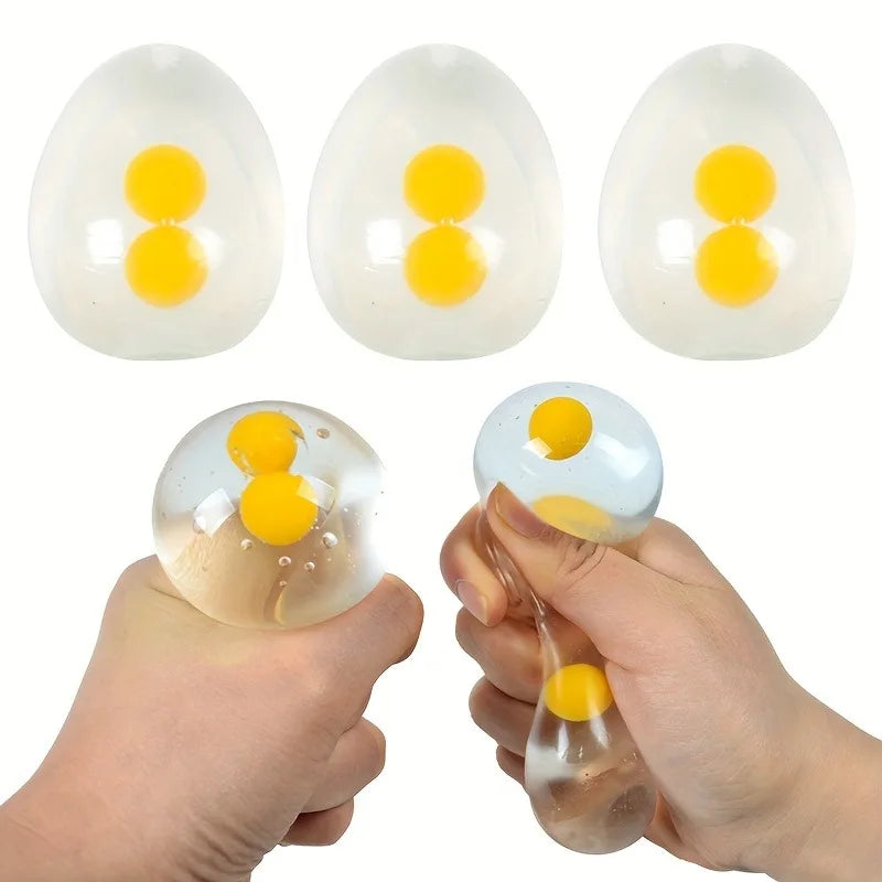 Squishy Eggs Balls | Toy for Party, Squeeze Toys, Clear Splat Ball Easter Basket Fillers for Kids Adults Stress Reducer Gift Oasis Select