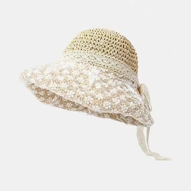 Women Straw Sunscreen Cap 모자 썬캡 비치모자 очки солнцезащитные женск Gorros Foldable UV Protection Outdoor Large Brim Sunscreen Oasis Select B10