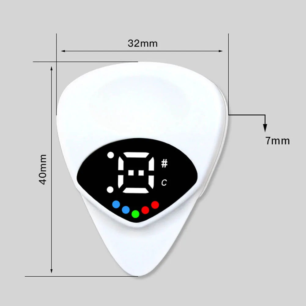 2-in-1 Guitar Picks Tuner Tunning Guitar Tuners Pick For Acoustic Electric Guitar Bass Mandolin Without Battery Guitar Parts Oasis Select