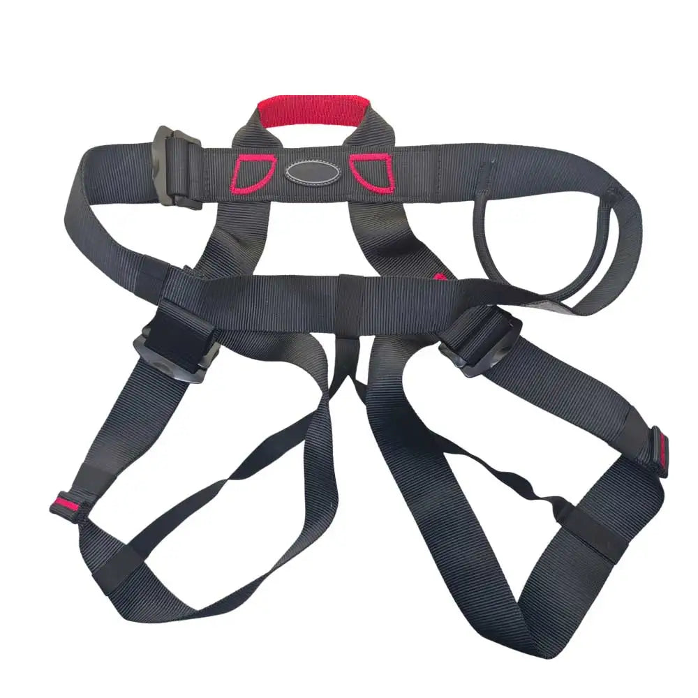 Rock Climbing Sit Harness for Rock Climbing Caving and High-Altitude Safety Belt Abseiling Fire Rescuing Rappelling Equipment Oasis Select black