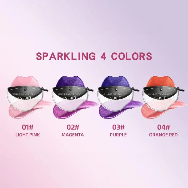 Lazy Pearl Lipstick – Pearlescent, Moisturizing & Waterproof Pearlescent Lipstick Oasis Select