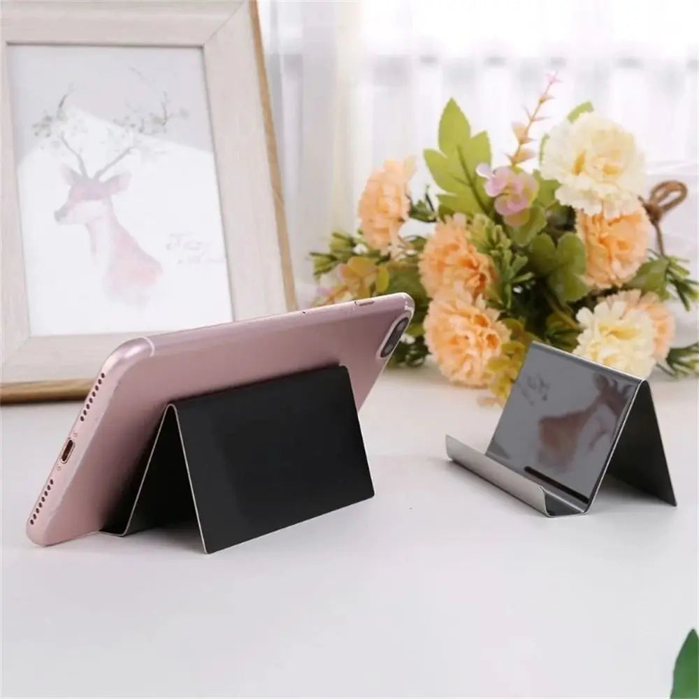 Holder Metal Desktop Stainless Steel Name Card Display Stand Business Card Storage Business Card Holder Name Tag Display Rack Oasis Select