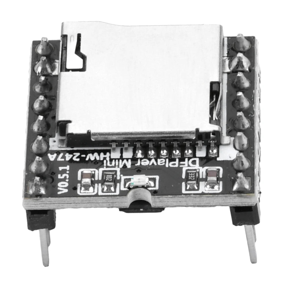 YX5200 DFPlayer Mini MP3 Player Module MP3 Voice Decode Board Supporting TF Card U-Disk IO Serial Port AD Compatible for Arduino Oasis Select