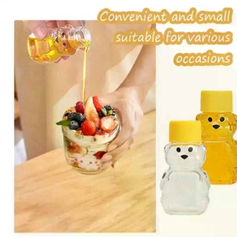 Mini Bear Squeeze Sauce Bottles | Portable Condiment Containers