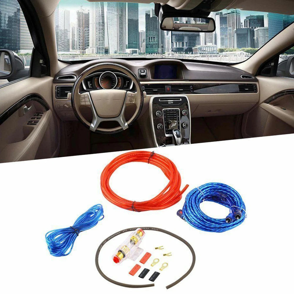 1500W Car Amplifier Wiring Kit – 8GA RCA Cable & 60A Fuse Amplifier Wiring Kit Oasis Select